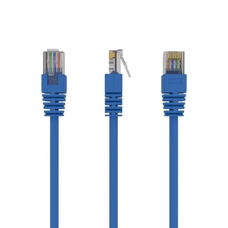Патч-корд UTP Cablexpert літий, 50u "штекер із засувкою, 1.5 м, синій (PP12-1.5M/B)