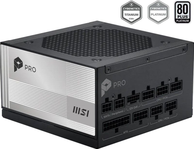 Блок живлення MSI 850W (PRO A850PL PCIE5)