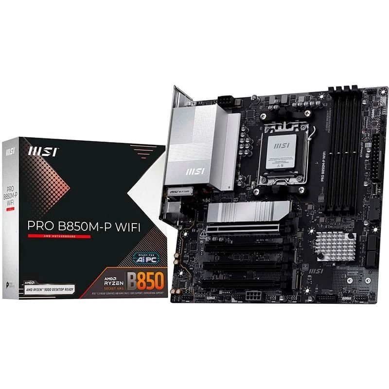Материнська плата MSI Pro B850M-P WiFi Socket AM5 (PRO B850M-P WIFI)