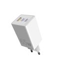 Мережевий зарядний пристрій Sigma mobile X-power 65W GaN, PD, QC (2xUSB-C + 1xUSB-A) White (PS65-01)