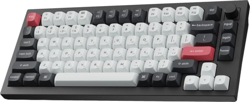 Клавиатура беспроводная Keychron Q1 HE Magnetic Switch Black RGB (Q1H-M1-UA)