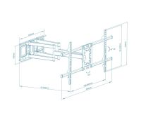 Кронштейн Walfix (VESA800х400) (R-614B)