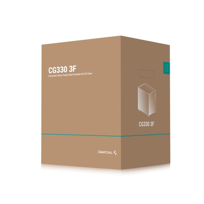 Корпус DeepCool CG330 3F Black без БЖ (R-CG330-BKNGM3-G)