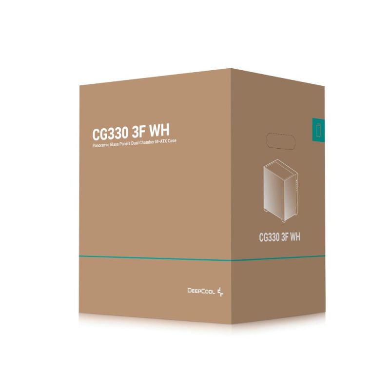 Корпус DeepCool CG330 3F White без БП (R-CG330-WHNGM3-G)
