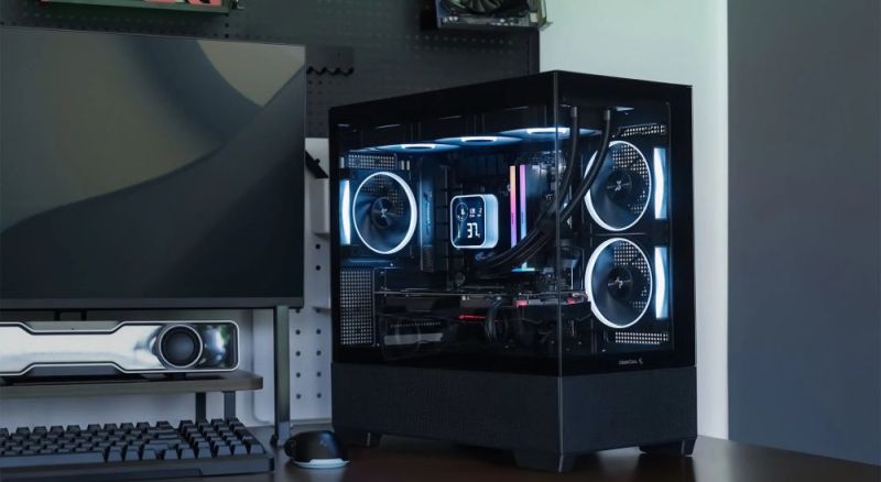 Корпус DeepCool CG380 3F Black без БП (R-CG380-BKAGM3-G)