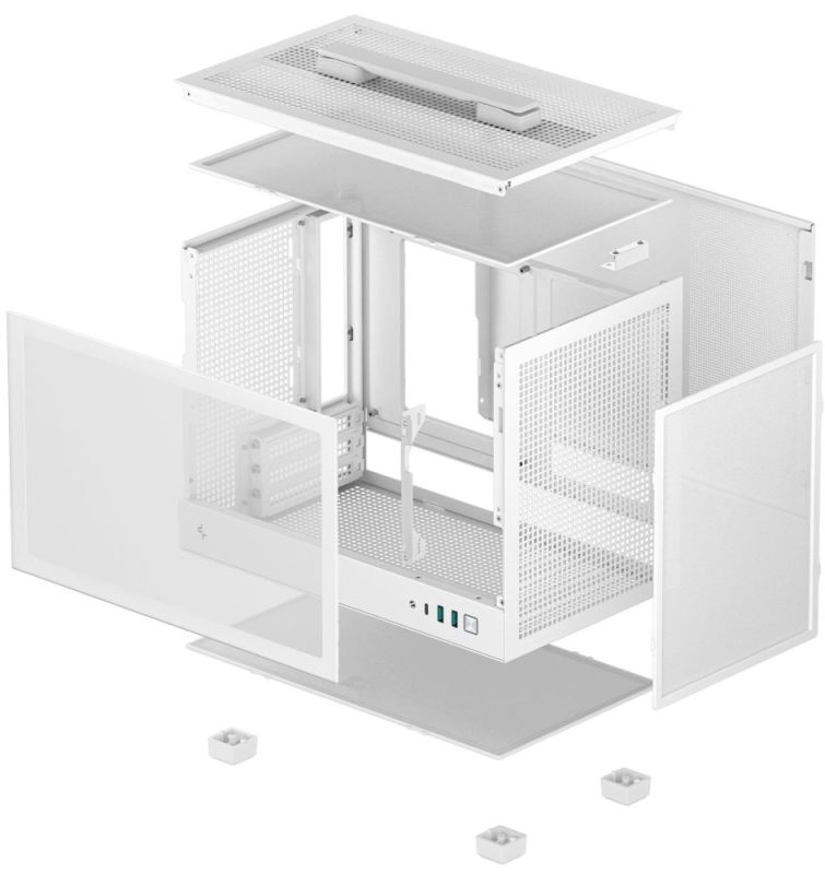 Корпус DeepCool CH160 White без БЖ (R-CH160-WHNGI0-G-1)