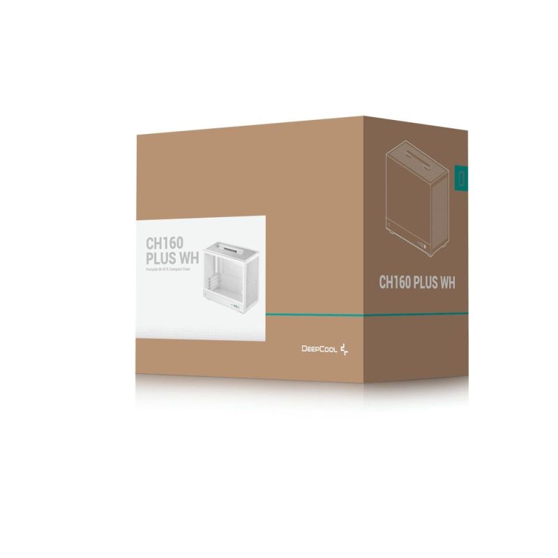 Корпус DeepCool CH160 Plus White без БП (R-CH160-WHNGM0-G)