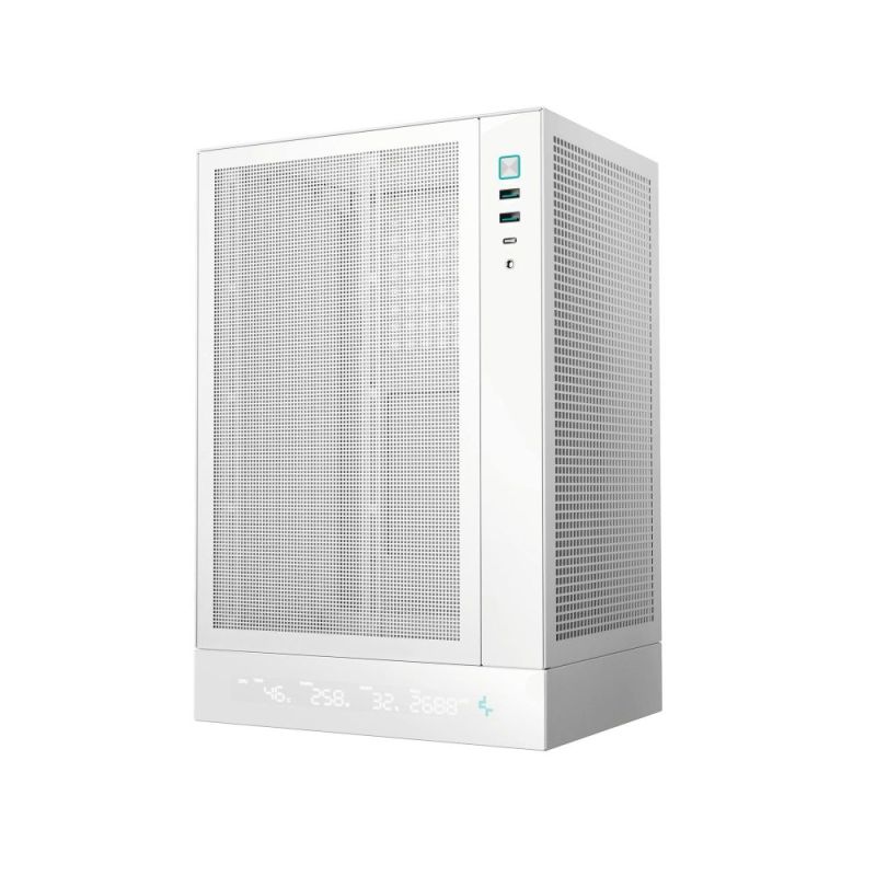 Корпус DeepCool CH170 Digital White без БЖ (R-CH170-WHNPI0D-G-1)