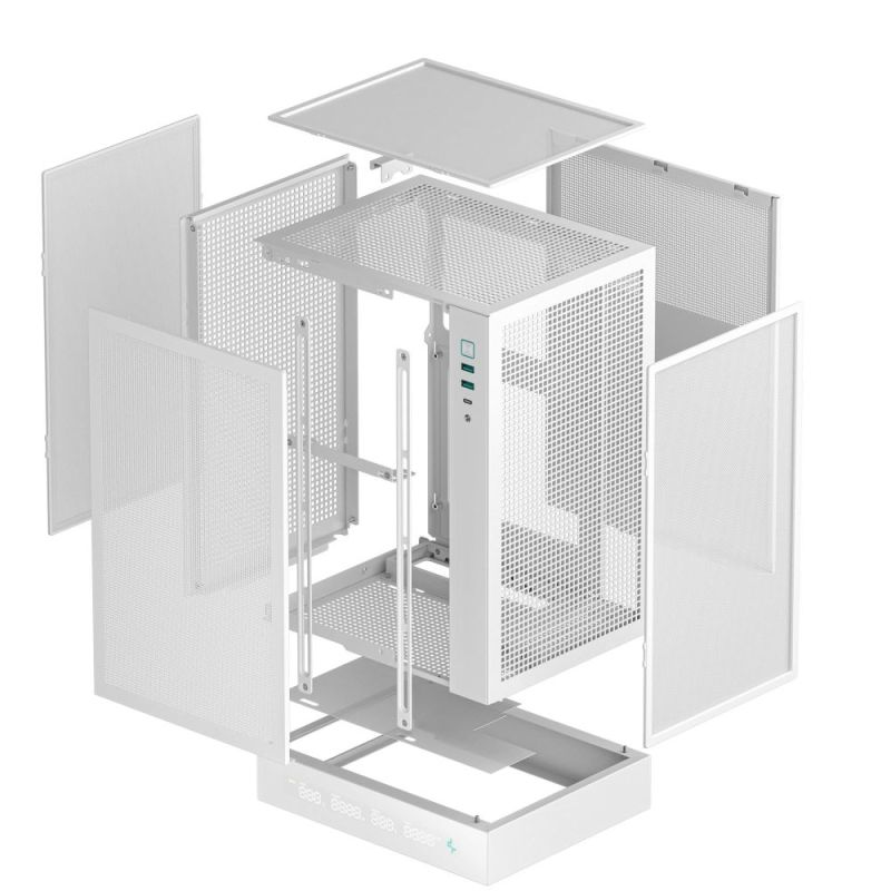Корпус DeepCool CH170 Digital White без БЖ (R-CH170-WHNPI0D-G-1)