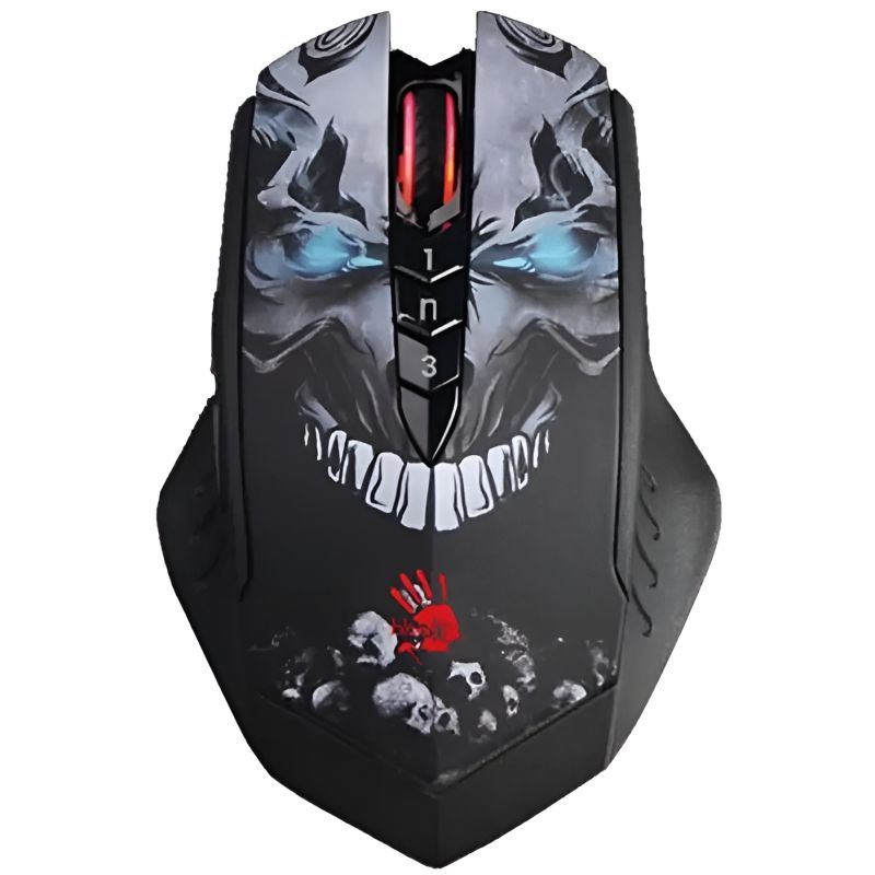 Миша бездротова Bloody R80 Plus (Skull) Black (R80 Plus Bloody (Skull))