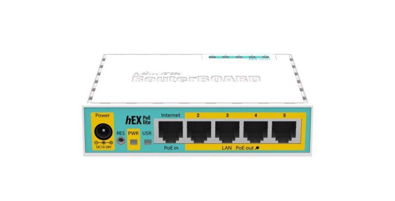 Маршрутизатор MikroTik RouterBOARD hEX PoE lite (RB750UPr2)