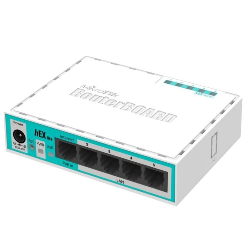 Маршрутизатор MikroTik RouterBOARD hEX lite (RB750r2)