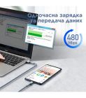 Кабель Remax Jany Series USB - micro USB, 1m Silver (RC-124m)