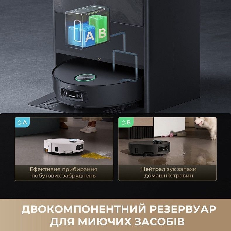 Робот-пылесос Dreame Aqua 10 Ultra Track Complete Black (RLR81CE-1-BL)