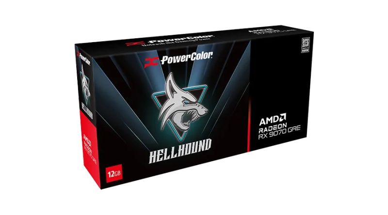 Відеокарта AMD Radeon RX 9070 GRE 12GB GDDR6 Hellhound PowerColor (RX9070GRE 12G-L/OC)