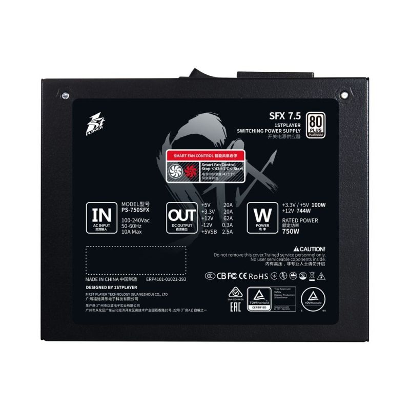 Блок живлення 1stPlayer PS-750SFX 750W (SFX-PLT-750-BK-EU)
