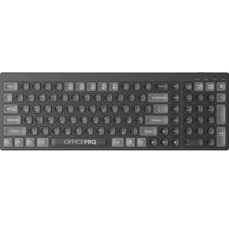 Клавіатура бездротова OfficePro Bluetooth Black  (SK985B)