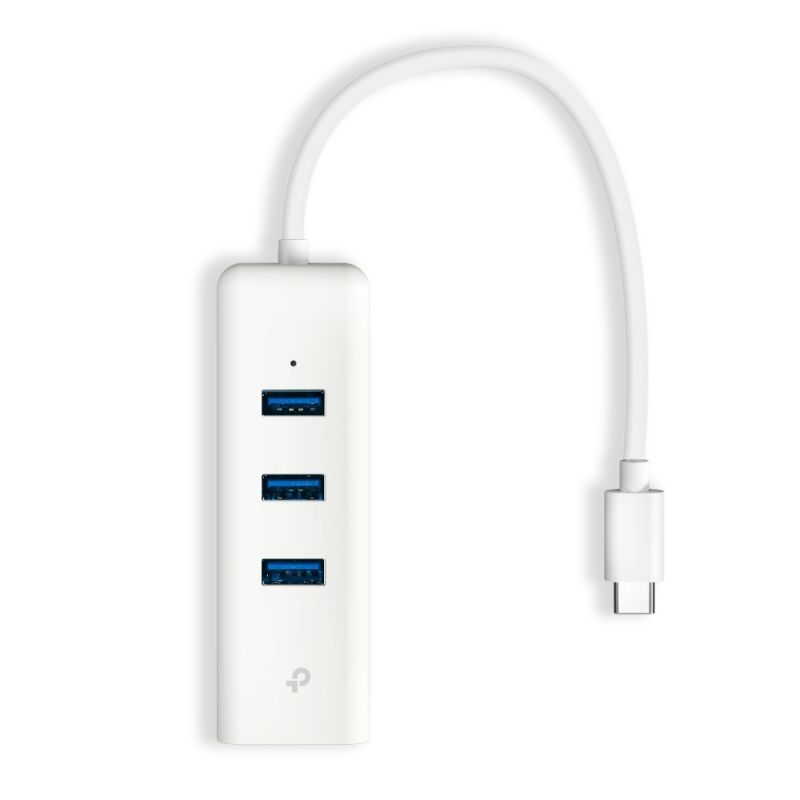 Мережевий адаптер TP-Link (USB-C 3.0, 10/100/1000Mbps, 3xUSB 3.0 HUB) (UE330C)