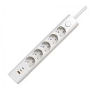 Подовжувач блоковий (PP) Electrum 5 розеток 3м із вимикачем та 2 Type-C + USB (C-ES-1991)