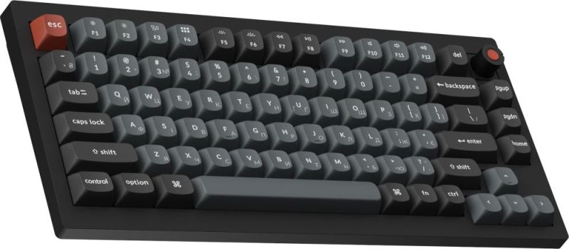 Клавіатура Keychron V1 8K Keychron Super Red Switch Black RGB (V1W-D1-UA)