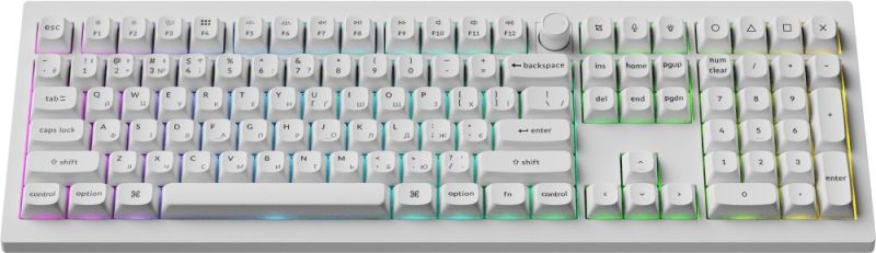 Клавіатура бездротова Keychron V6 Ultra Keychron Red Switch White RGB (V6U-F1-UA)