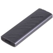Зовнішня кишеня Maxxter M.2 NVMe PCIe, USB 3.2 Type-C, Metal, Black (EHDE-2280D-01)