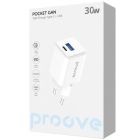 Мережевий зарядний пристрій Proove Pocket GaN 30W White (WCPG30110002)