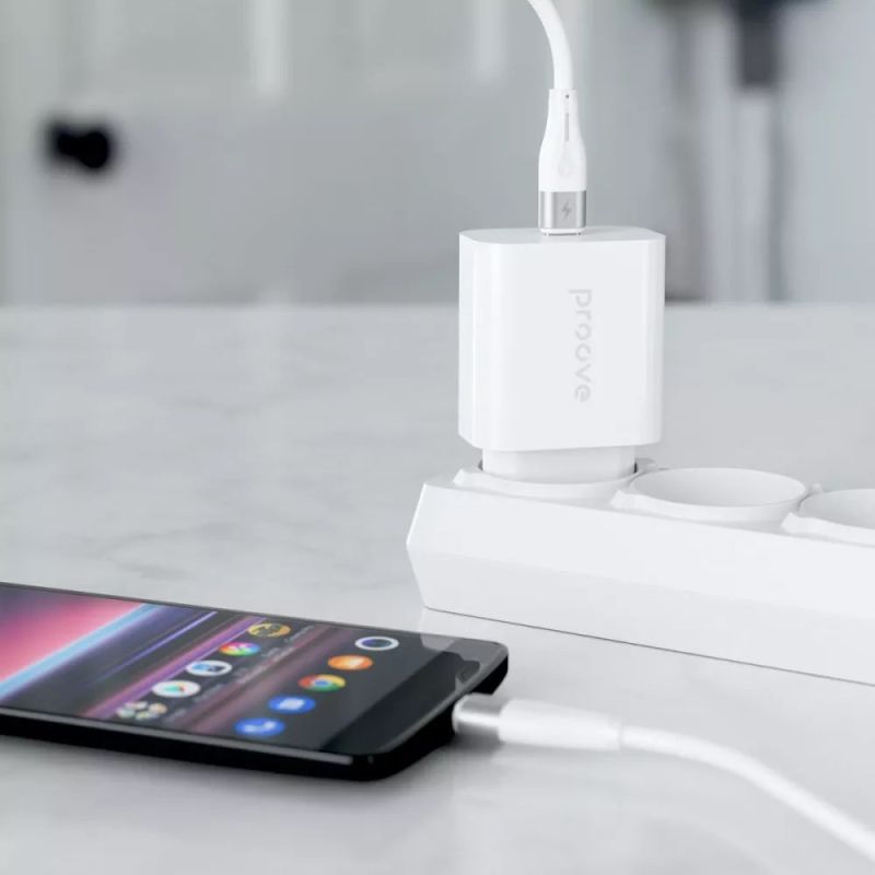 Мережевий зарядний пристрій Proove Rapid 20W White + кабель Lightning (WCRP20012102)