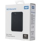 Зовнішній жорсткий диск 2.5" USB 1.0TB WD Elements Black (WDBUZG0010BBK-WESN)