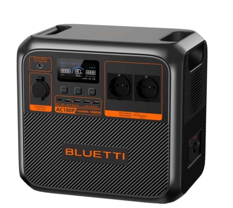 Зарядна станція Bluetti, 1440Wh, 1800W, LiFePO4 (AC180P)