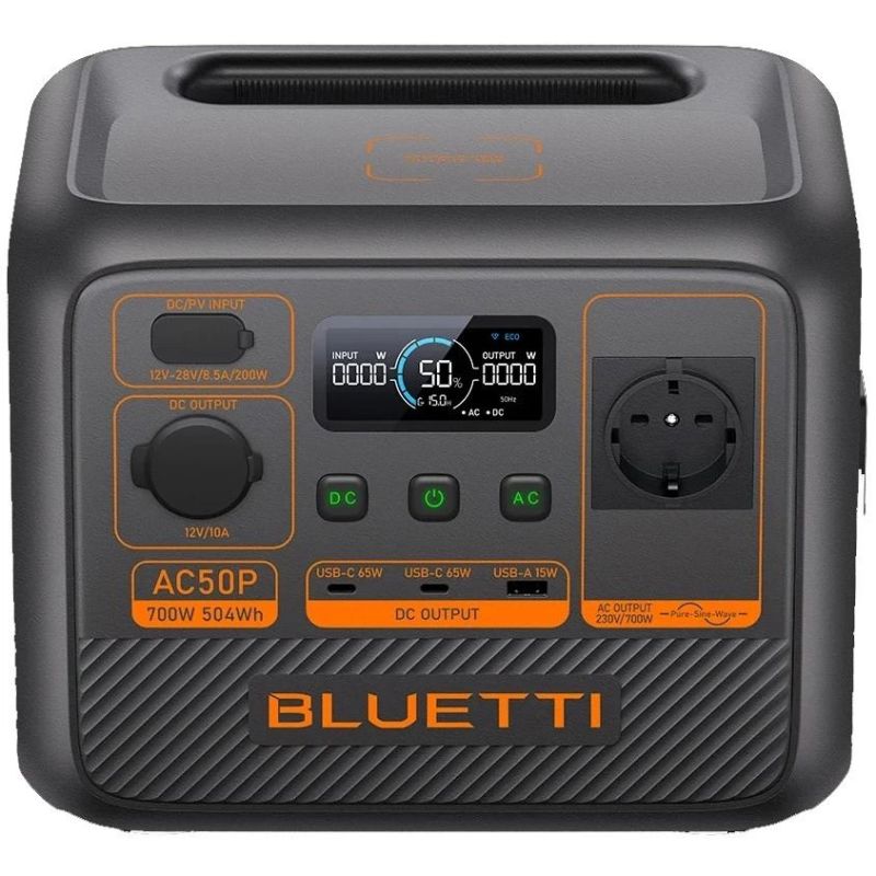 Зарядная станция Bluetti, 504Wh, 700W, LiFePO4 (AC50P)