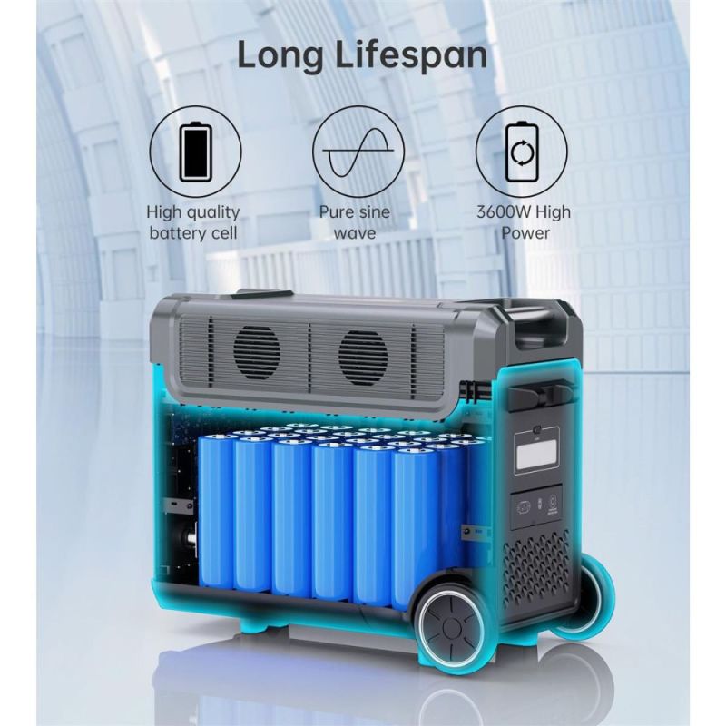Зарядная станция Choetech BS009 3840Wh, 3600W (BS009-EU-BK)_OEM (BS009-EU-BK_OEM)