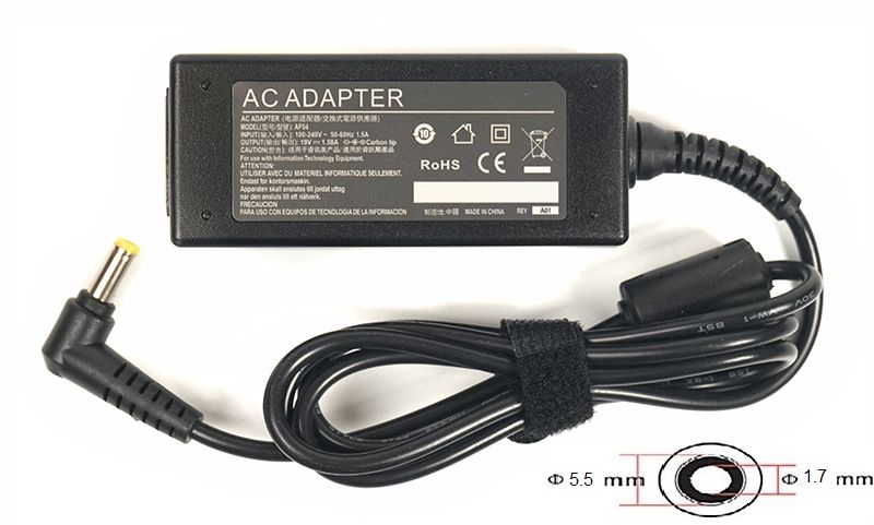 Блок живлення для ноутбуків PowerPlant ACER 220V, 19V 30W 1.58A (5.5*1.7) (AC30F5517)