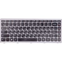 Клавиатура для ноутбука LENOVO Z410, G400 черный, серый фрейм