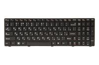 Клавиатура для ноутбука IBM/LENOVO G580, N580 черный, черный фрейм