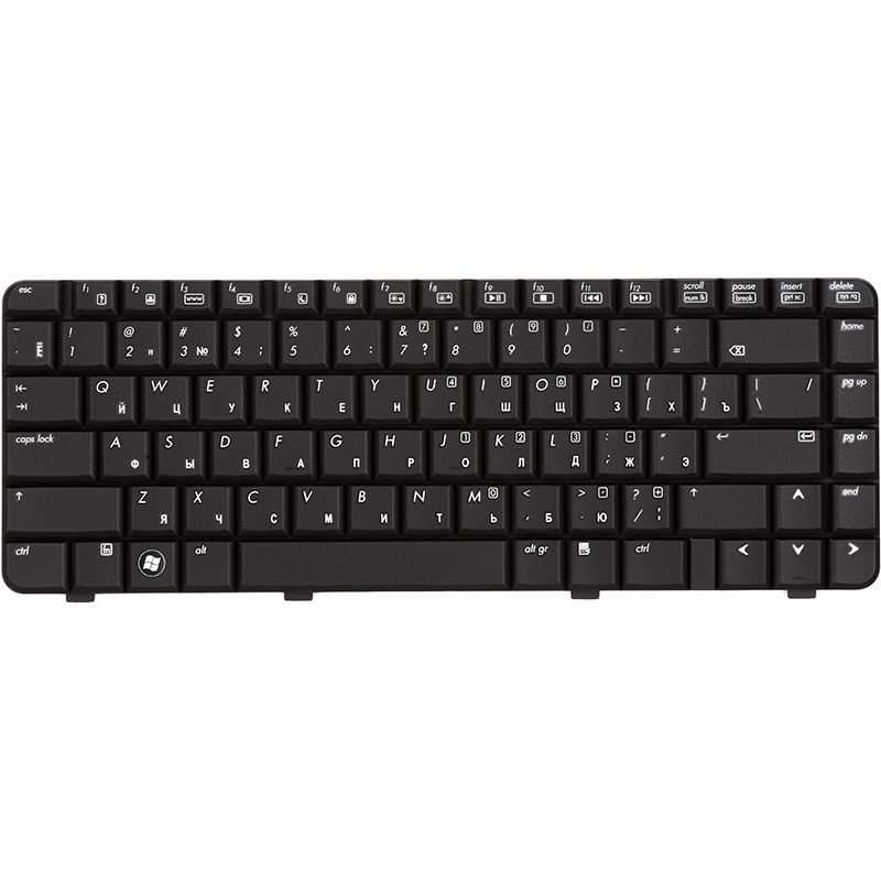 Клавиатура для ноутбука HP Compaq Presario CQ40 черная,черный фрейм