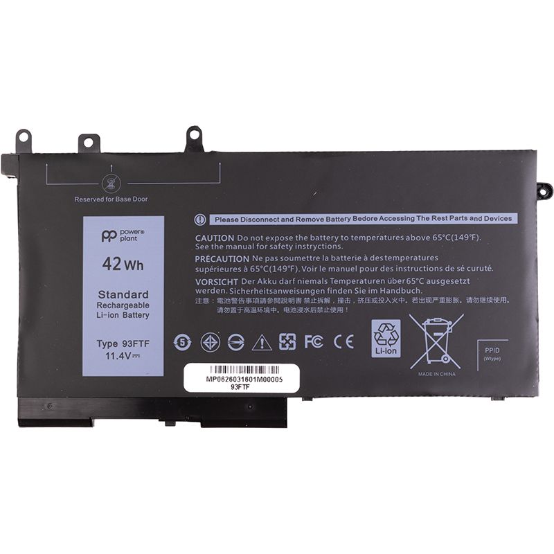 Аккумулятор PowerPlant для ноутбуков DELL Latitude E5280 (3DDDG) 11.4V 3500mAh
