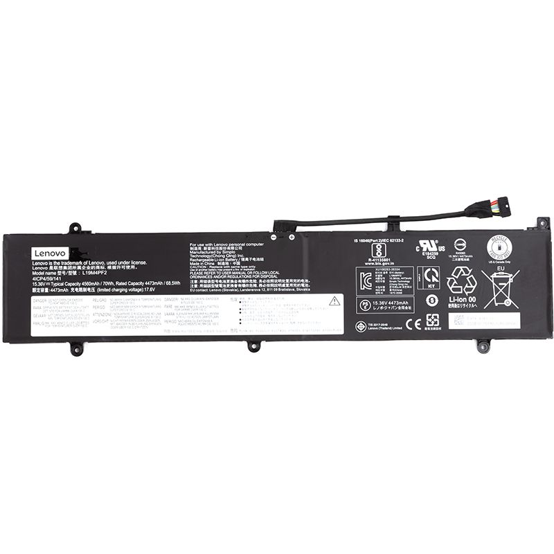 Акумулятор для ноутбуків LENOVO Yoga Slim 7 15 (L19C4PF2) 15.36V 4560mAh (original) (NB481460)