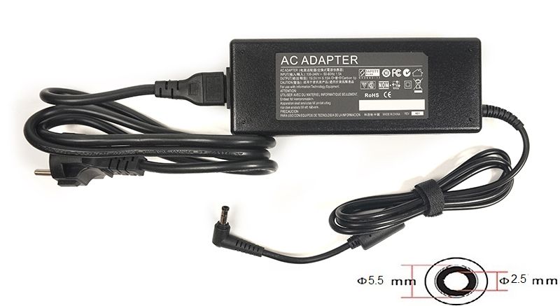 Блок питания для ноутбуков PowerPlant IBM/LENOVO 220V, 19.5V 120W 6.15A (5.5*2.5)