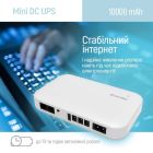 Джерело безперебійного живлення для роутерів/комутаторів ColorWay 10000mAh 21W DC 5V/9V/12V/24V (CW-PB100LI3WT)