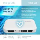 Джерело безперебійного живлення для роутерів/комутаторів ColorWay 10000mAh 21W DC 5V/9V/12V/24V (CW-PB100LI3WT)
