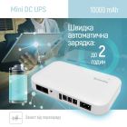 Джерело безперебійного живлення для роутерів/комутаторів ColorWay 10000mAh 21W DC 5V/9V/12V/24V (CW-PB100LI3WT)