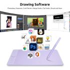 Графический планшет Parblo Intangbo M, фиолетовый
