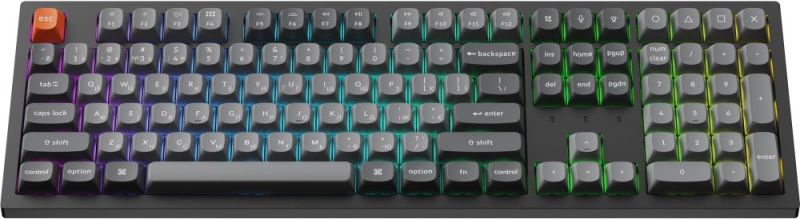 Клавиатура беспроводная Keychron K10 Max Keychron Super Banana Switch Black RGB (K10M-H4-UA)