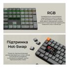 Клавіатура бездротова Keychron K5 Max, Gateron MX 2.0 Brown, Hot-Swap, RGB UA Black (K5M-H3-UA)