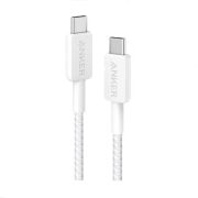 Кабель Anker 322 USB-C - USB-C 0.9 м, White (A81F5H21/A81F5G21)