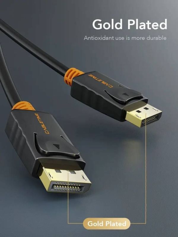 Кабель Cabletime DisplayPort - DisplayPort V 1.2 (M/M), 1 м Black (CD21H)