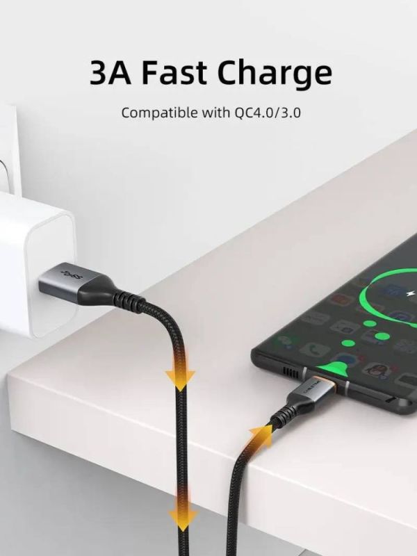 Кабель Cabletime USB - USB Type-C (M/M), 1 м, Black (CA40H)
