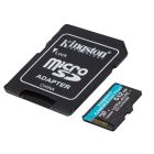 Карта памяти MicroSDXC  512GB UHS-I/U3 Class 10 Kingston Canvas Go! Plus R200/W160MB/s + SD-адаптер (SDCG4/512GB)