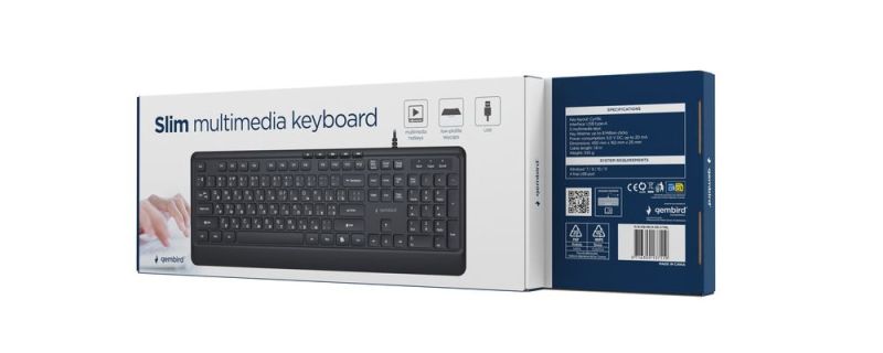 Клавіатура Gembird Black (KB-MCH-05-CYRL)